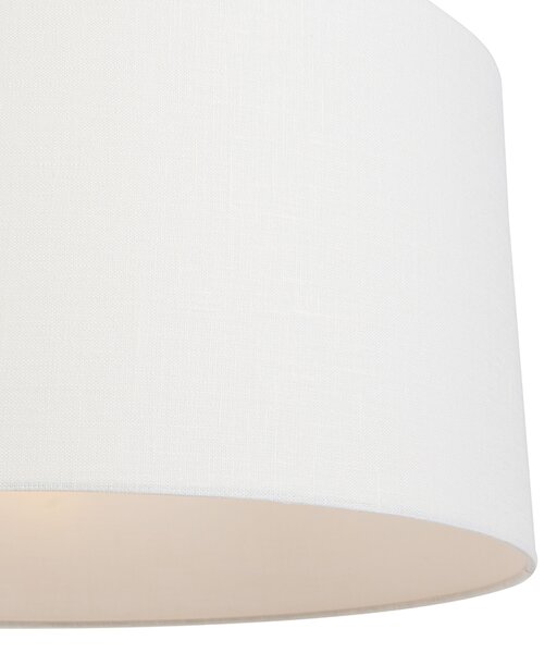 Moderné závesné svietidlo biele s bielym tienidlom 50 cm - Combi 1
