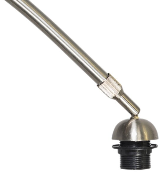 Oblúková lampa oceľ s tienidlom machovej zelenej 50/50/25 - XXL