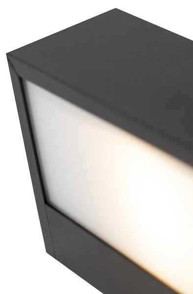 Dizajnová predĺžená nástenná lampa čierna 60 cm - Houx