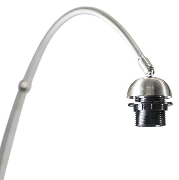 Oblúková lampa oceľ s tienidlom machovej zelenej 50/50/25 - XXL