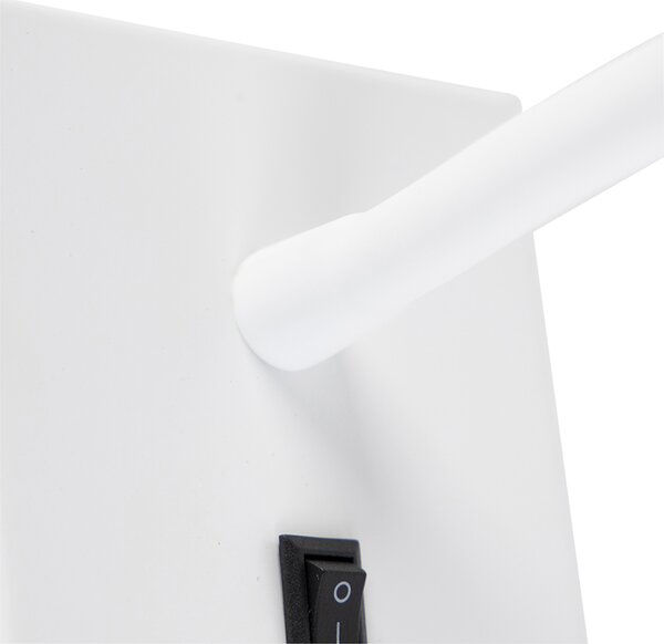 Moderná flexibilná nástenná lampa biela LED - Flex