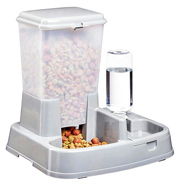 Automatický dávkovač krmiva a vody pre zvieratá