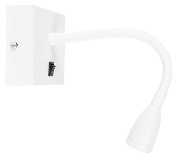 Moderná flexibilná nástenná lampa biela LED - Flex