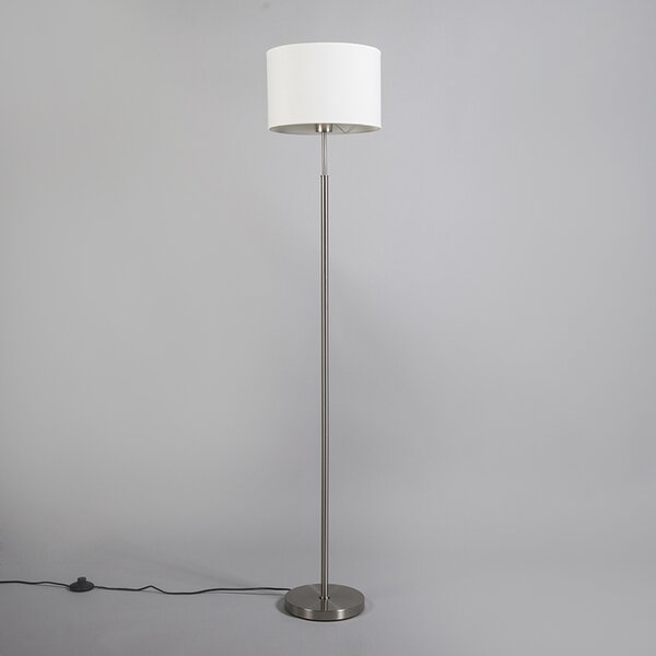 Moderná stojaca lampa biela okrúhla - VT 1