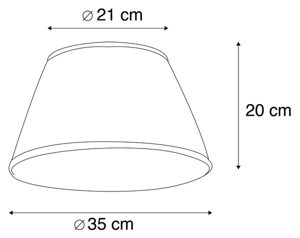 Plisovaný tienidlo biele 35/20 cm