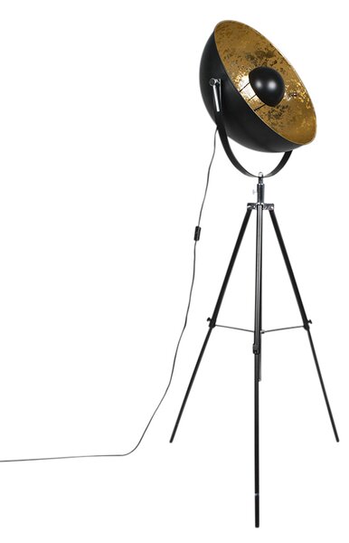Priemyselná stojaca lampa trojnožka čierna - Magna 50 Eglip