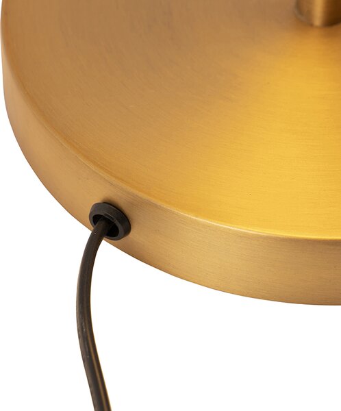 Moderná stolná lampa bronzová vrátane LED - Disco