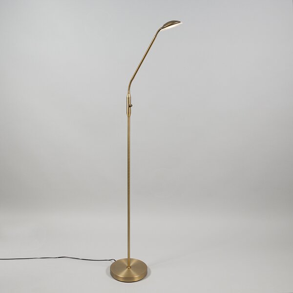 Moderná stojaca lampa bronzová vrátane LED - Eva