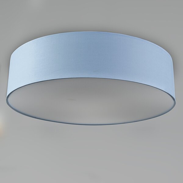 Stropné svietidlo modré 40 cm vrátane LED - Drum LED