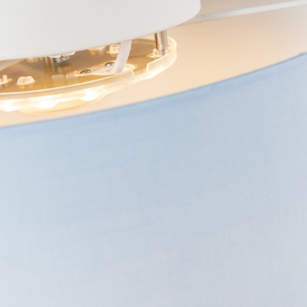 Stropné svietidlo modré 40 cm vrátane LED - Drum LED