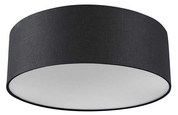 Stropné svietidlo čierne 30 cm vrátane LED - Drum LED