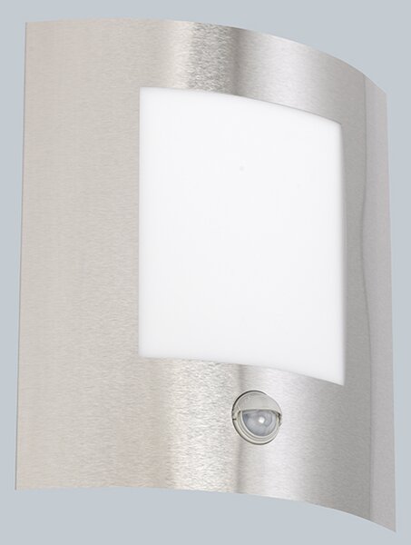 Moderná vonkajšia nástenná lampa oceľová s pohybovým senzorom IP44 - Emmerald 1