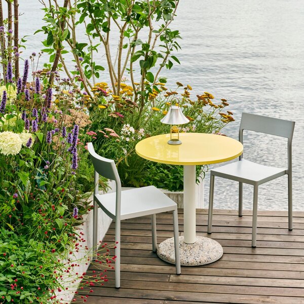 Záhradný stôl Ceramic Ø70, Bright Yellow – HAY