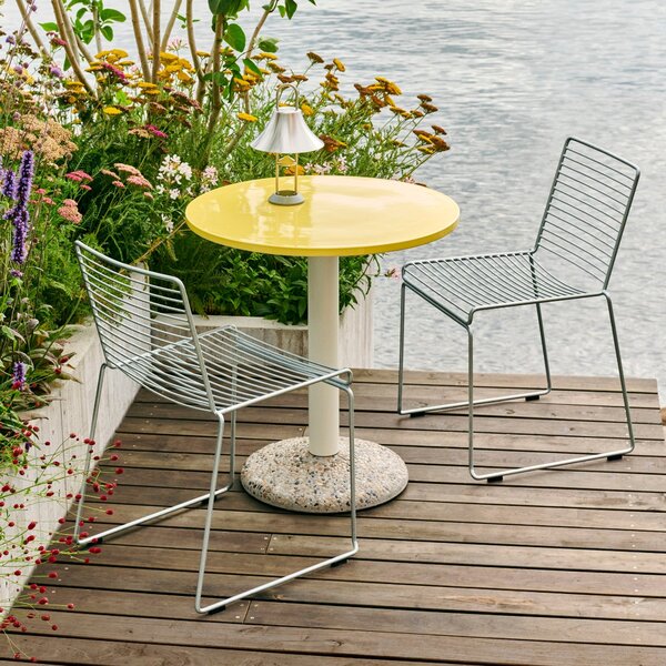 Záhradný stôl Ceramic Ø70, Bright Yellow – HAY