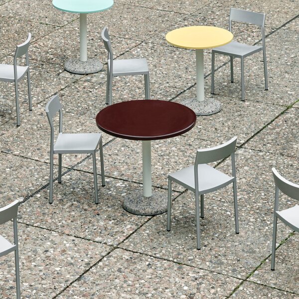 Záhradný stôl Ceramic Ø70, Bright Yellow – HAY