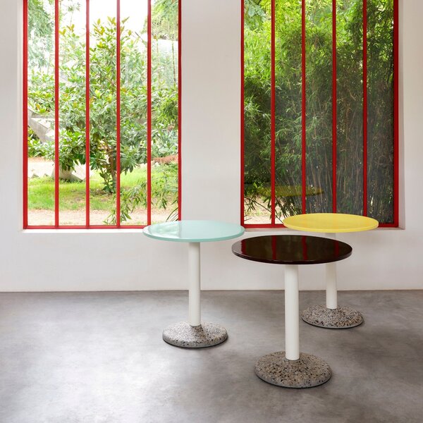 Záhradný stôl Ceramic Ø70, Bright Yellow – HAY