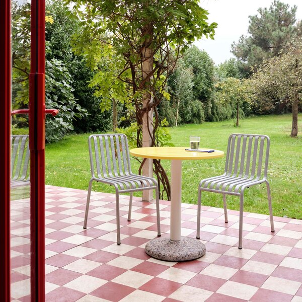 Záhradný stôl Ceramic Ø70, Bright Yellow – HAY