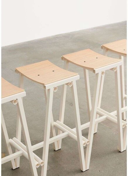 HAY - Taburete 8 Bar Stool Low Eggshell