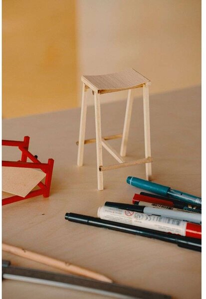HAY - Taburete 8 Bar Stool Low Eggshell