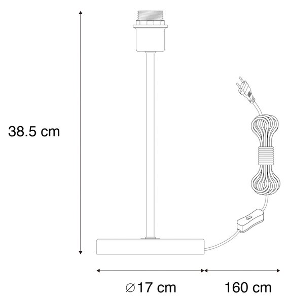 Klasická stolná lampa mosadz - Kaso