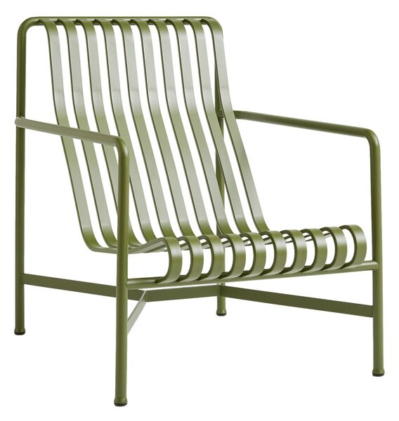 Záhradné kreslo Palissade Lounge High, Olive – HAY