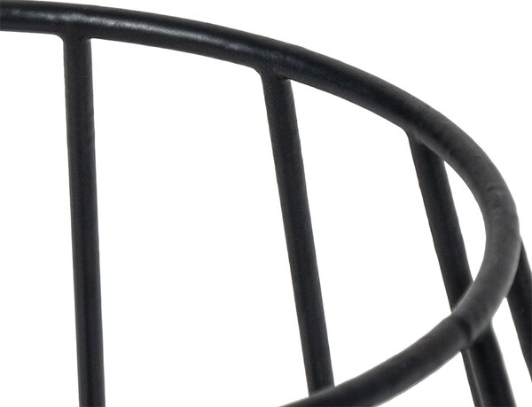 Moderná stolná lampa čierna drôtená - Palica