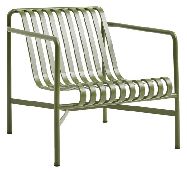 Záhradné kreslo Palissade Lounge Low, Olive – HAY