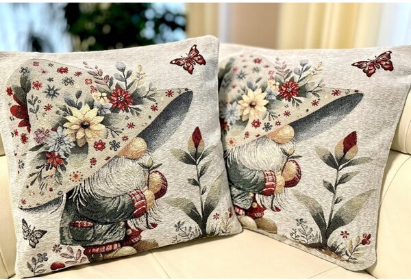 Gobelínová obliečka na vankúš Jarný škriatok Chenille IT118 Farba Viacfarebná Rozmery 42x42 cm
