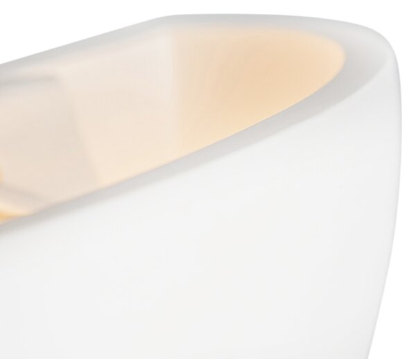 Moderná nástenná lampa biela - Britt