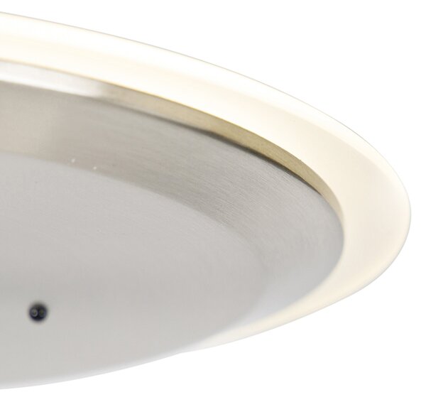 Moderná stojaca lampa oceľ vrátane LED stmievateľná s ramenom na čítanie - Strela