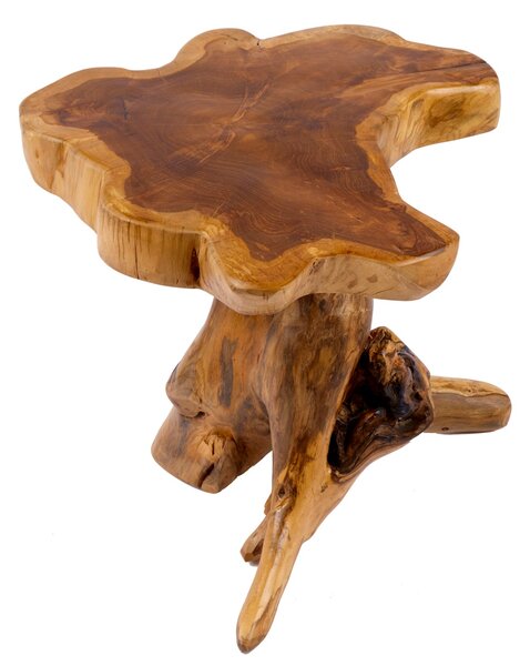 Odkladací stolík ROOT 40cm masívne teakové drevo