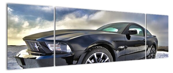 Obraz čierneho auta (Obraz 170x50cm)