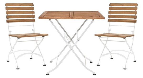 PARKLIFE záhradného nábytku 2 ks stoličky a 1 ks stôl - hnedá/biela