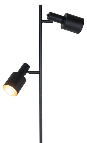 Moderná stojaca lampa čierna 2-svetlo - Stijn