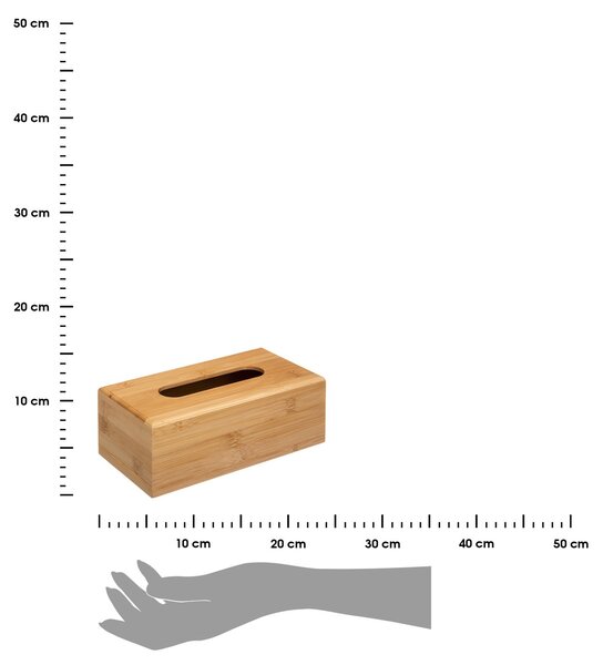 Box na vreckovky Terre, 25x8,5x13 cm, bambus BS