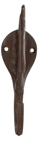 Liatinový držiak na kvetináč Horse, 5,5x20 cm, hnedá