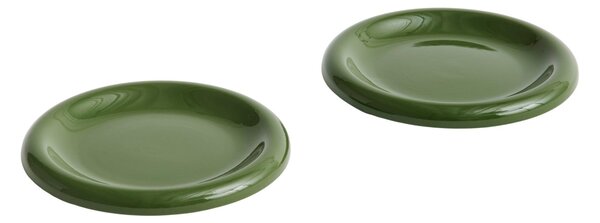 Súprava tanierov Barro Ø18, Green, 2ks – HAY