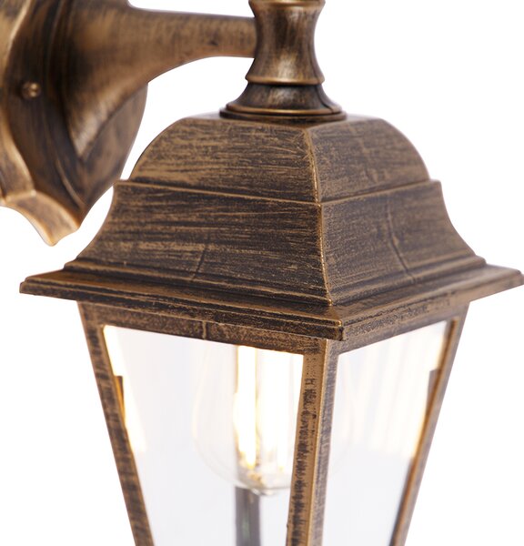Vonkajšia nástenná lampa starožitné zlato IP44 - Capital