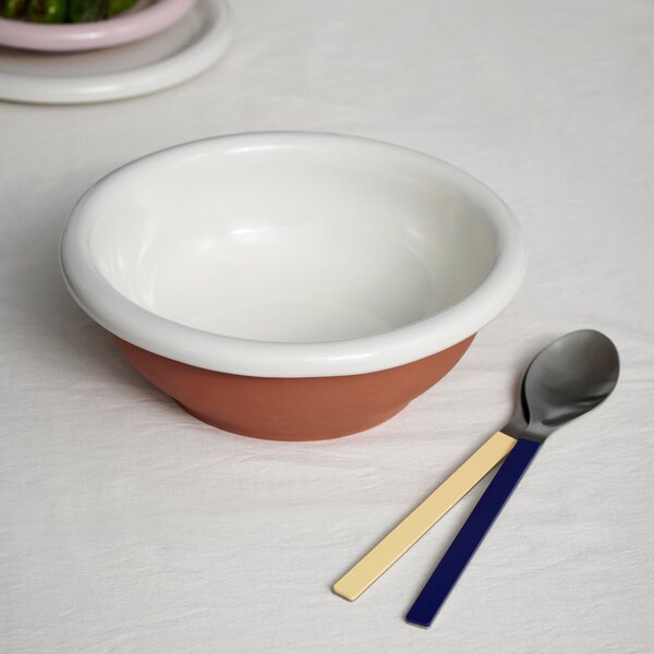 Šalátová misa Barro L, Natural With Stripes – HAY