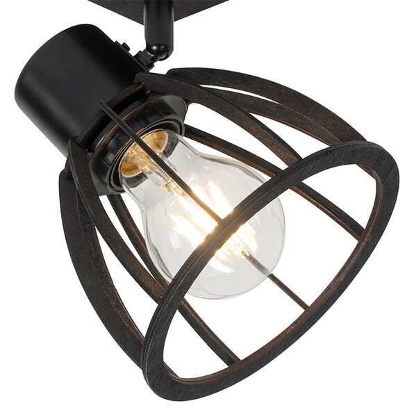 Priemyselná nástenná lampa čierna - Fotu