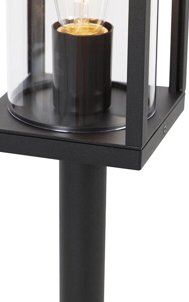 Priemyselná vonkajšia stojaca lampa čierna 100 cm IP44 - Charlois