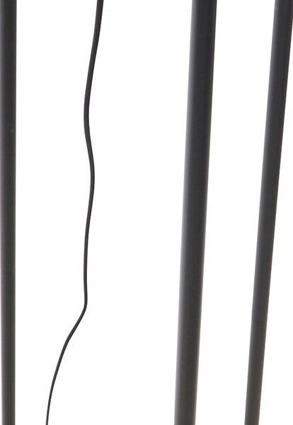 Priemyselná stojaca lampa čierna - Bliss Vefa