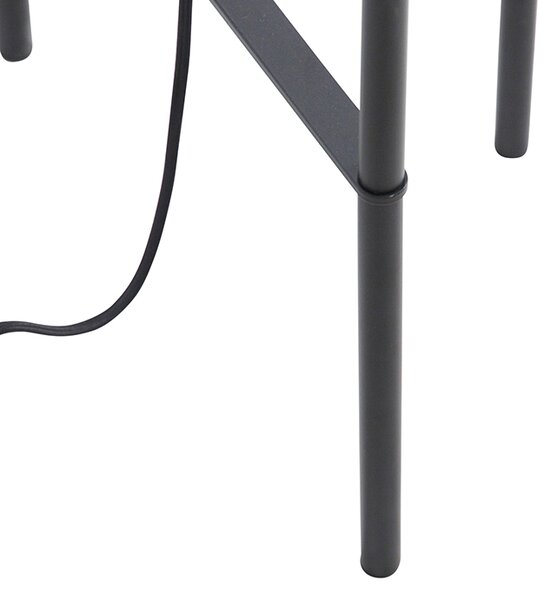 Priemyselná stojaca lampa čierna - Bliss Vefa