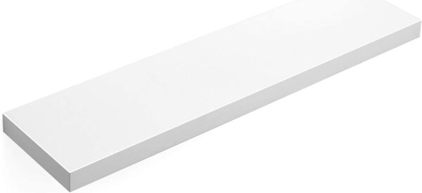 Vasagle Nástenná polica biela, 80 x 20 x 3,8 cm