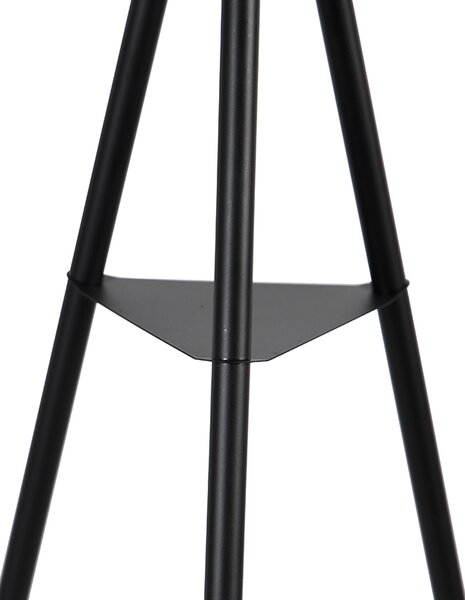 Priemyselná stojaca lampa trojnožka oceľ čierna - Bliss Vefa