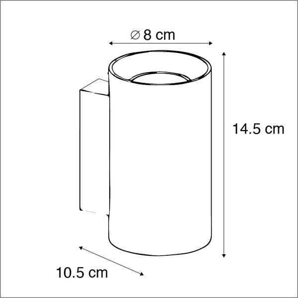 Moderná nástenná lampa biela okrúhla 2-svetlá - Sandy