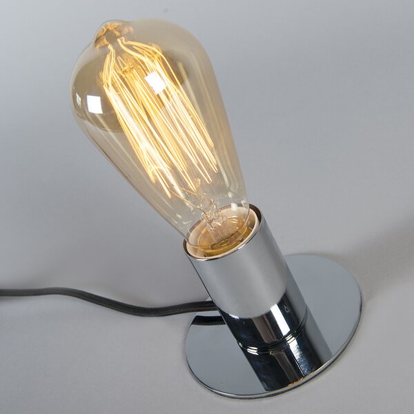 Moderná stolná lampa chróm - Facil