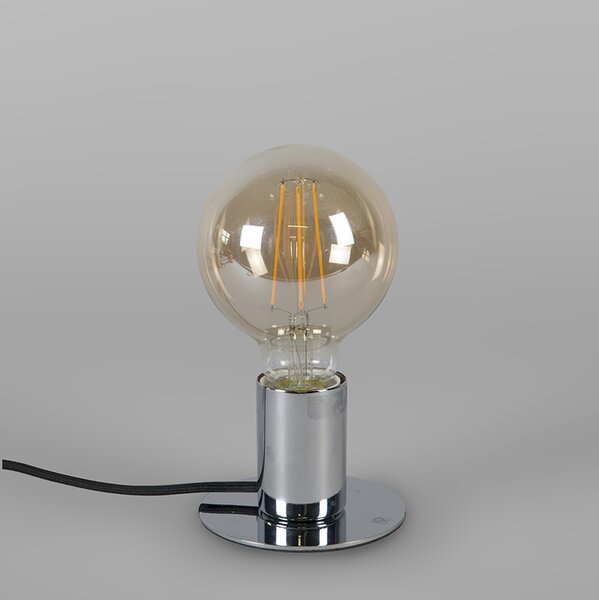 Moderná stolná lampa chróm - Facil