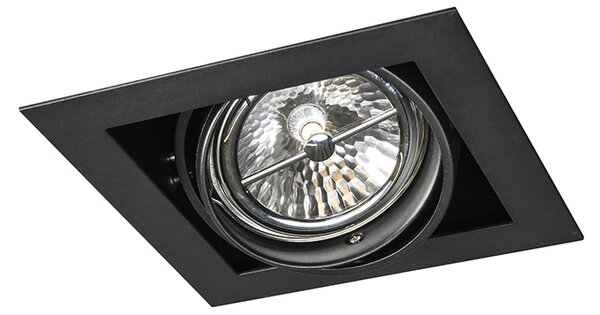 Zapustené bodové svietidlo čierne G53 111mm nastaviteľné - Oneon