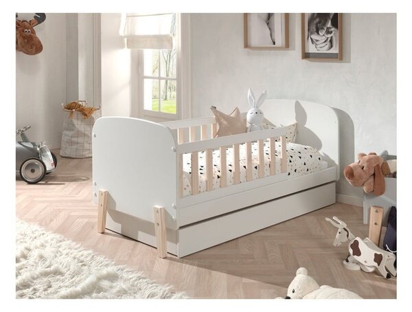 Biela detská posteľ Vipack Toddler, 70 x 140 cm